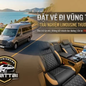 Vé xe Limousine đi Vũng Tàu chất lượng cao, đưa đón tận nơi.